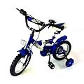 Kinder Fahrrad 12 Zoll BMX in Blau mit abnehmbaren St�tzr�der und Luftbereifung