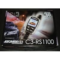AutoPage C3-RS1100 6-Channel Vehicle Security System and Remote Car Starter w/ Full Color OLED Remote Transmitter