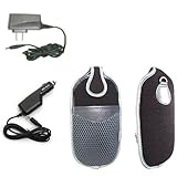Black Silver Soft Pouch for Sony Playstation + Car charger + travel charger ....