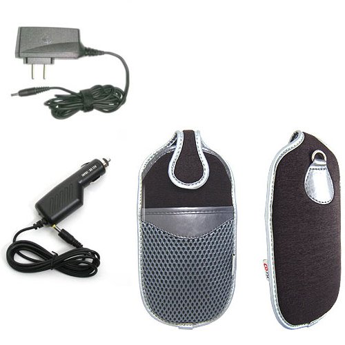 Black Silver Soft Pouch for Sony Playstation + Car charger + travel charger for psp Black Silver Soft Pouch for Sony Playstation + Car charger + travel charger for psp