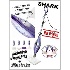 Original Shark Pocket Dampfreiniger mit Pocket Pad System Dampfmop Dampfreiniger *Das ORIGINAL aus der TV Werbung*