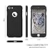 iPhone 7 Case, Vancke Ultra Thin 360 Degree Full Protection Hard Case with Tempered Glass Screen Protector for iPhone7 4.7inch (Black)