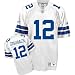 Roger Staubach White Reebok NFL Premier Throwback Dallas Cowboys Jersey