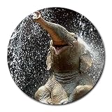 Elephant happy Round Mousepad Mouse Pad Great Gift Idea