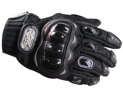 Pro-biker Motorcycle Motocross Racing Gloves Black (X-Large)