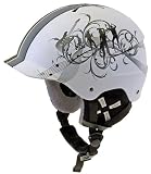 Ventura Ski-Helm Dancing, black / white, 52 - 57 cm