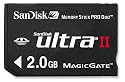 SanDisk - Ultra II Memory Stick Pro Duo Speicherkarte (2GB)