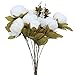 Luyue Peonies Artificial Flowers Vintage Faux Peony Arrangements Fake Flower for Vase Silk Floral Bouquet for Table Centerpiece Wedding Decoration Indoor Home Decor