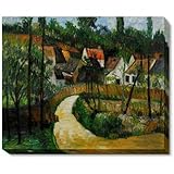 IMAGE OF Art Reproduction Oil Painting - Cezanne Paintings: Turn in the Road Gallery Wrap - Classic 20