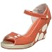 Keds Women's Dallas Peep Toe Wedge,Orange,5.5 M US