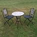 Outdoor Living : Mosaic Bistro Table & Chair Set - Patio Set