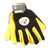 Pittsburgh Steelers 2-Tone Gloves (Black Out / Yellow In)