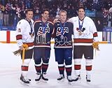 Autographed Steve Yzerman, Brett Hull, Brendan Shanahan, Chris Chelios Four Olympians 16x20 Photo Limited Edition