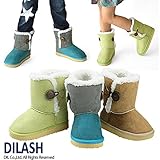 (ディラッシュ) DILASH 秋'15 サイドボタン付きムートンブーツ 14 ベージュ