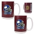 New York Giants NFL 2pc Gameball Ceramic Mug Set - Helmet logo by Great American Products