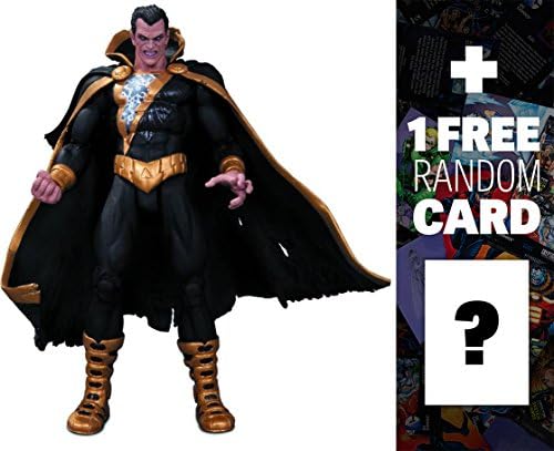 Black Adam: ~7" DC Collectibles Comics Super Villains Action Figures Series + 1 FREE Official DC Trading Card Bundle