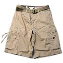 Union Bay Premium Belted Cargo Short (Desert - 12" Inseam)