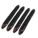 TOOGOO(R) 4 Pcs Adhesive Front Back Auto Car Edge Safety Bumper Guard Protector Black