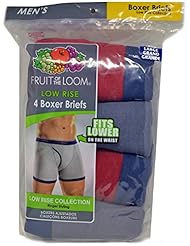 Apparel: 4 Fruit of the Loom Mens Low Rise Boxer Briefs (L)