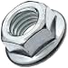 Carbon Steel Lock Nut, Zinc Plated Finish, Grade 2, Right Hand Threads (Pack of 25)