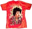 Jimi Hendrix Rock Renaissance Red Mens T-shirt