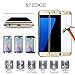 WEFOREVER 0.3mm 2.5D 3D Full Coverage Tempered Glass Screen Protector for Samsung Galaxy S7 Edge - Gold