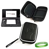 Elegant OEM VG Brand Black Hard Case for the Cosmo Black Nintendo 3DS Console Game System + Live * Laugh * Love Vangoddy Wrist band!!!