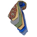 7Piece 100% Pure Silk Ties. Made in England. (218D)RRP£139.99