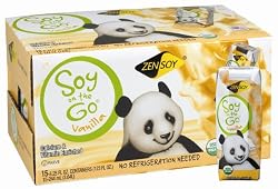 ZenSoy Soy-On-The-Go Soymilk, Vanilla, 8.25-Ounce Aseptic Packages (Pack of 15)