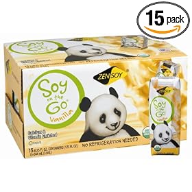 ZenSoy Soy-On-The-Go Soymilk, Vanilla, 8.25-Ounce Aseptic Packages (Pack of 15)