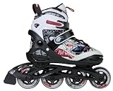 Hot Wheels Kinder Skates Roger Dodger, weiss schwarz rot, 28-32, 980266/28