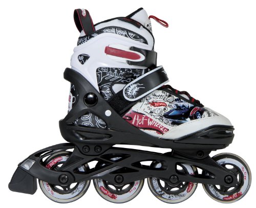 Hot Wheels Kinder Skates Roger Dodger, weiss schwarz rot, 28-32, 980266/28