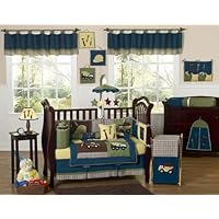 Construction Zone Baby Bedding 9pc Crib Set
