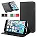 iPhone 6 Case - Exact Apple iPhone 6 4.7 Case [BillFOLD Series] - PU Leather Wallet Flip Cover Case for Apple iPhone 6 Air (4.7-inch) Black
