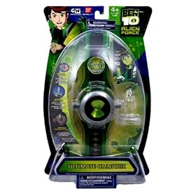 Bandai Ben 10 Alien Force ULTIMATE OMNITRIX with Omnitrix Sounds, 1 Minifigure that is Attachable to Omnitrix Plus Alien Voice and Lights Activation Feature