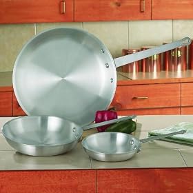 Chef's Secret 3pc Aluminum Fry Pan Set by SHOPZEUS
