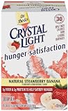 Crystal Light On The Go Hunger Satisfaction, Natural Strawberry Banana, 10-Count Boxes (Pack of 6)