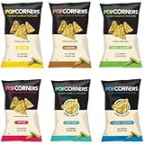 Popcorners Natural Popped Corn Chips 5-Ounce Package, Mix of 6 Flavors (Case of 6)