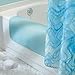 mDesign Microfiber Shower and Bath Mat for Bathroom Floor - X-Large, Aqua Blue