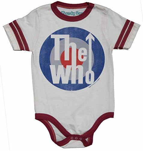 ROWDY SPROUT THE WHO VARSITY ONESIE (6-12M)