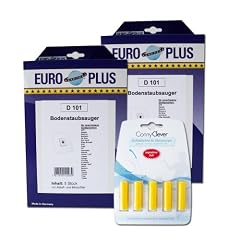 Euro Plus D 101/2 2er Pack Staubsaugerbeutel und 5 Conny Clever Duftstaebchen