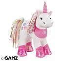 rainbow unicorn ganz webkinz plush animal