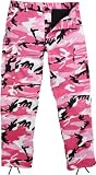 ROTHCO PINK CAMO B.D.U. PANTS - Poly Cotton Twill Material - Size M