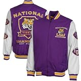 NCAA LSU Tigers 3-Time National Champions Commemorative Varsity Jacket - Purple/White (Large)