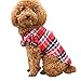 HAPIPET DDLBiz Cute Pet Dog Puppy Clothes Shirt Size XS/S/M/L Blue Red Color (XSmall, red)