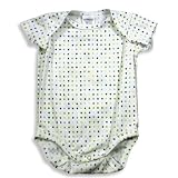 Mulberribush - Newborn And Infant Girls Short Sleeve Polka Dot, bodysuit, Blue, Multi
