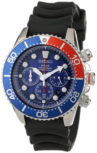 Seiko Men's SSC031 Solar Dive Chronograph Classic Solar Dive Chronograph Watch Seiko Men's SSC031 Solar Dive Chronograph Classic Solar Dive Chronograph Watch