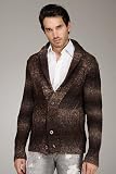 Review   / Just Cavalli Mixed Brown Wool Cardigan