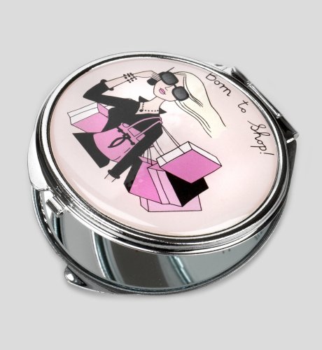Born to Shop Compact Mirror