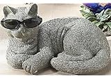 Tropix Cool Cat with Sunglasses Garden Figurine